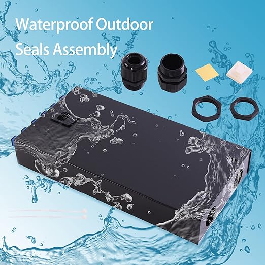 VFLTOOL 6Port Multimode Fiber Enclosure with Spool - LC/LC OM3 Kit (Includes 1 Meter 12 Strand Pigtail and 6 Port Duplex LGX Panel)