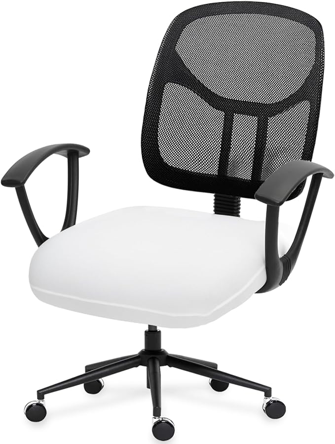 DIVA EN CAMINO DEC Universal Spandex Computer Chair Slipcover - Stretchable Desk Office Chair Seat Cushion Covers - Removable Washable Cushion Protectors for Dogs, Cats, Pets
