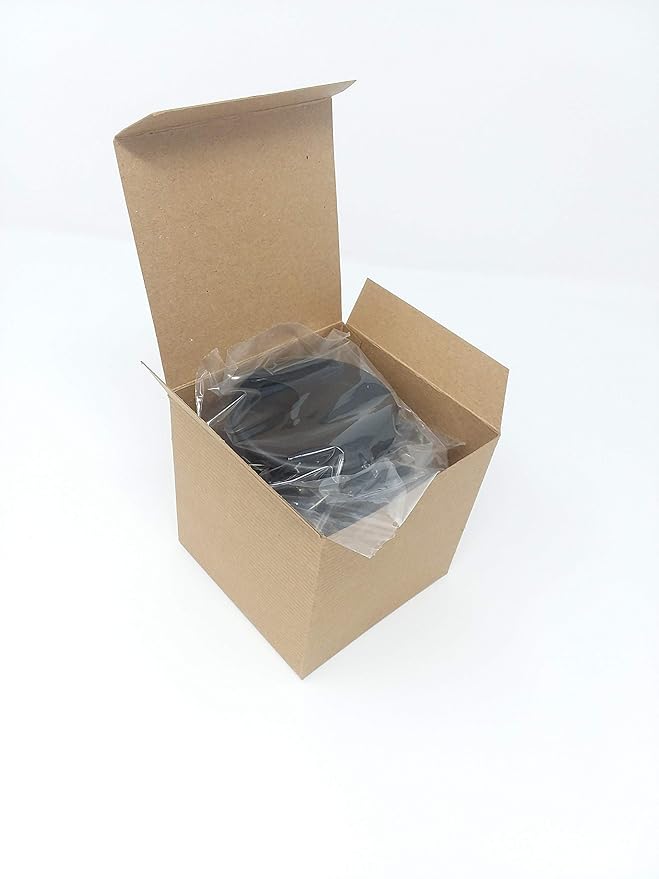 Desk Grommet w/Cover for 2.5 Inch Hole. Black Plastic 5 Pack for Cable Management