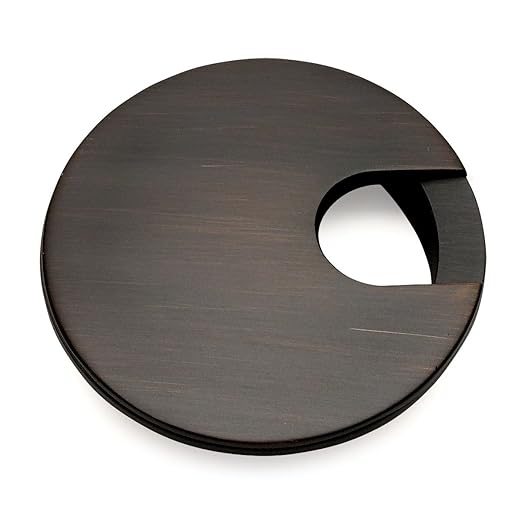 Cosmas 50203ORB Oil Rubbed Bronze 2-1/2" Two Piece Zinc (Metal) Desk Grommet - 3" Overall Diameter