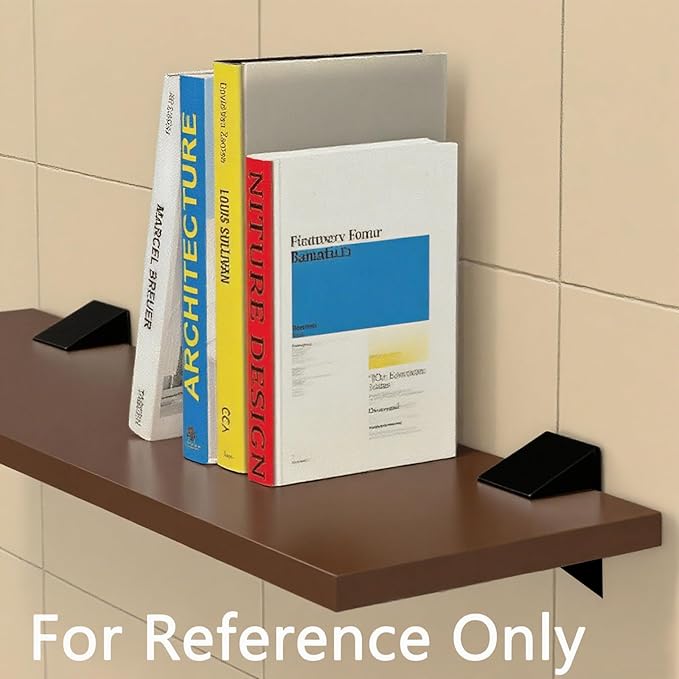 Adjustable Shelf Bracket, Zinc Alloy Wall Mount for Wood & Glass Shelves, for 0.16-0.39 Inch Thick, Floating Shelf Support, 2Pcs Black, Glass Panel Holder