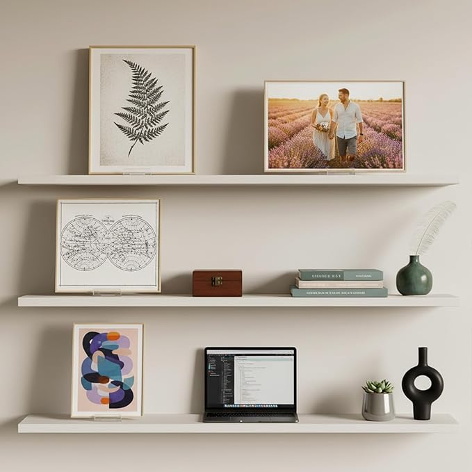 Qianyu Book Display Stand Easel Collector Stand Adjustable Clear Display Holder Thickened Comic Book Holder Clear Easel Plate for Home Office Back to School Album CD Magazine Postcard Artworks (60)