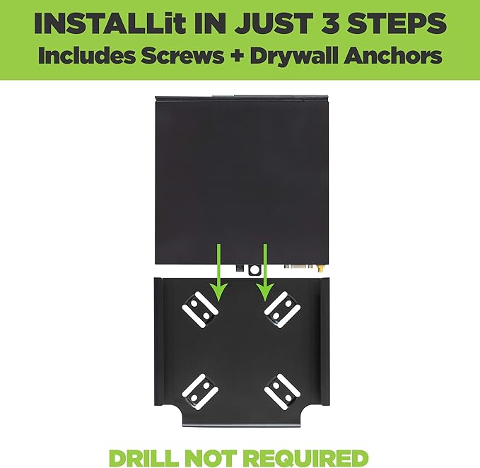 HIDEit Mounts Dell OptiPlex Micro Mount – Steel VESA Wall & Under Desk Mount for Dell PCs | Compatible with 7040, 7050, 7060, 7070, 9020, 3020, 3040, 3046, 3050, 3060, 3070, 5050, 5060 Micro