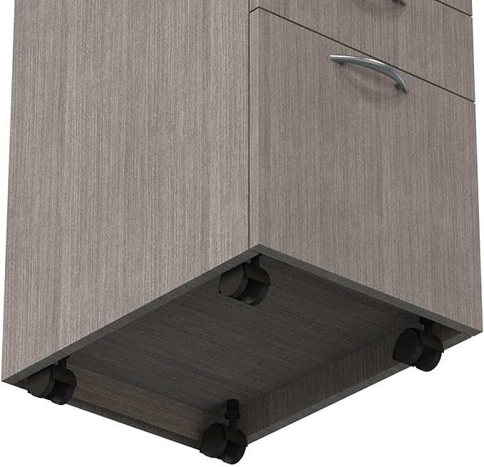 Alera Alera Valencia Series Mobile Pedestal File, Left/Right, 3-Drawer: Box/Box/File, Legal/Letter, Gray, 15.88 x 20.5 x 28.39