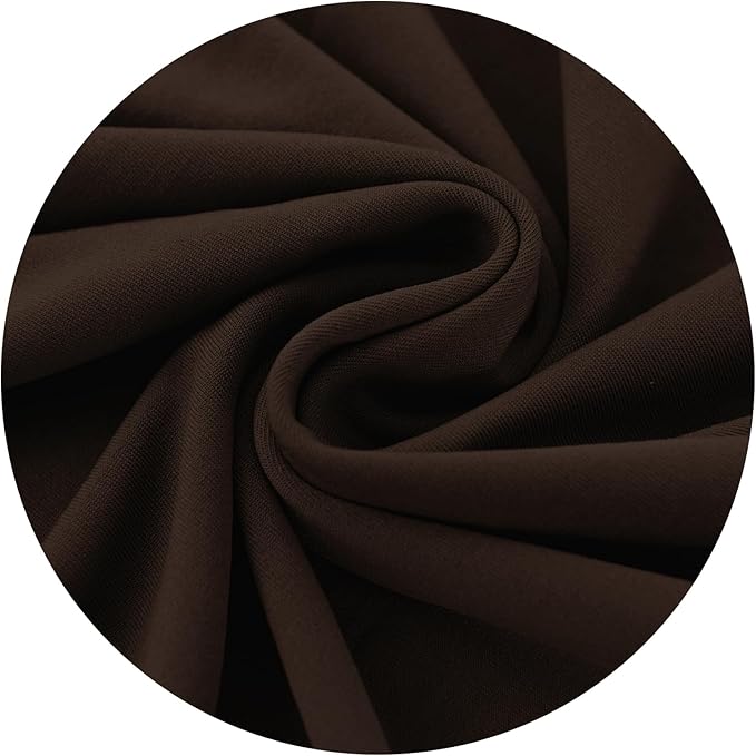DIVA EN CAMINO DEC Office Chair Cover with Durable Zipper, Soft Stretch Slipcover for Desk, Boss, or High Back Chair (Brown)
