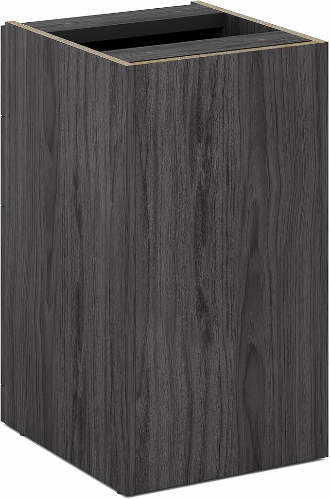 Furinno Roger File Cabinet, 3-Drawer Fixed Pedestal Filing Cabinet with Lock, Soft-Close Drawers with Drawer Organizer, for Home Office, Coastal Grey