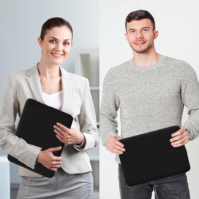 RAINYEAR 13 Inch Laptop Sleeve Case with Accessories Pouch, Compatible with 13.3" MacBook Air/Pro M1 M2 M3 M4 M5 A3449 A3240 A3113 A2681 A2338 (Black)