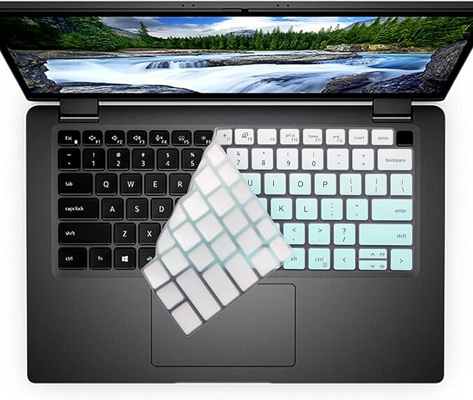 Keyboard Cover for Dell Latitude 5450 5440 5431 5430 5420 14"/14 inch Dell Latitude 7450 7440 7430 7420 7410, Dell Latitude 7520 15.6"/Dell Latitude 9000 9420 9430 9510 9520 Keyboard Skin-MintGreen