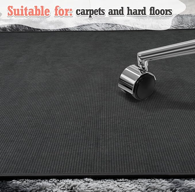 Heavy Duty Office Chair Mat for Carpet and Hardwood Floor Bohemian Desk Chair Mat Rug 36'' x 48'' Jacquard Woven Surface Floor mats for Office Home