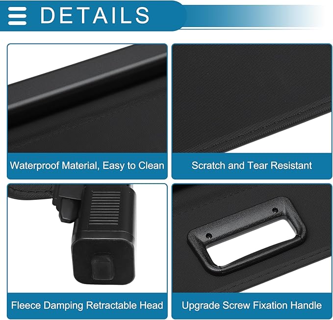 Retractable Cargo Cover for Dodge Durango 3rd 2025 Not Fits 2025 R/T Rear Trunk Luggage Security Shield Shade Privacy Screen Cover Parcel Shelf Waterproof Black