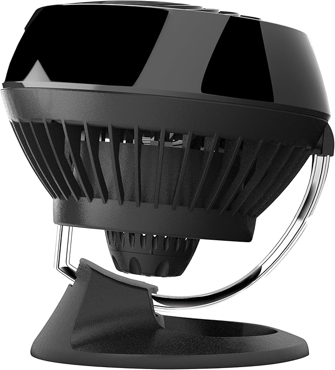 Vornado 160 Personal Air Circulator, Small Fan for Dorm, Desk, and Bedside, Powerful Personal Cooling, 2 Speed Settings, Vortex Air Circulation, Chrome Glide Bar, Multi-Directional Airflow, Black