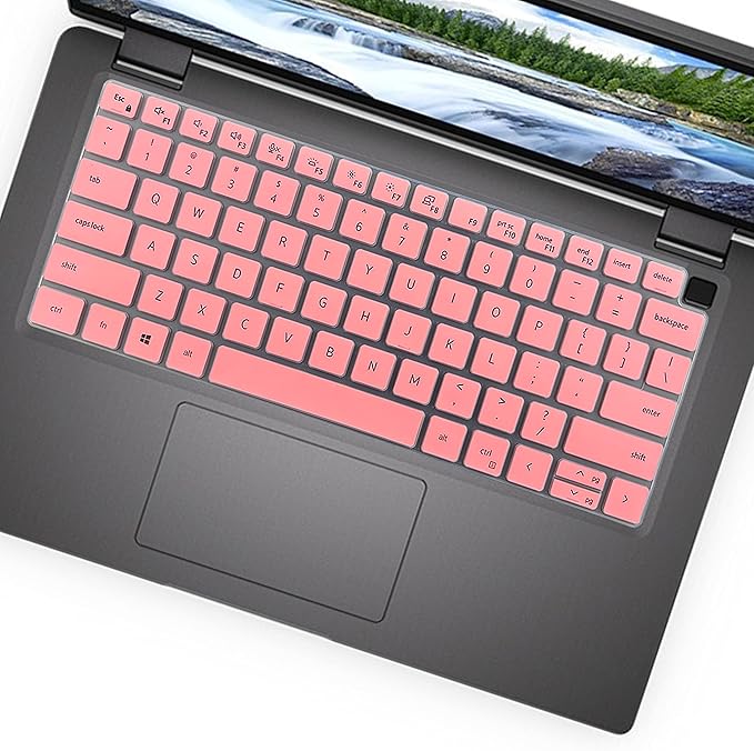 Keyboard Cover for Dell Latitude 14" 7450 7440 7430 7420 7410 3450 3440 5450 5440 5431 5430 5420, Latitude 15.6 7520 9510 9520, Latitude 9420 9430, Latitude 16 7650 7640 Keyboard Skin-Pink