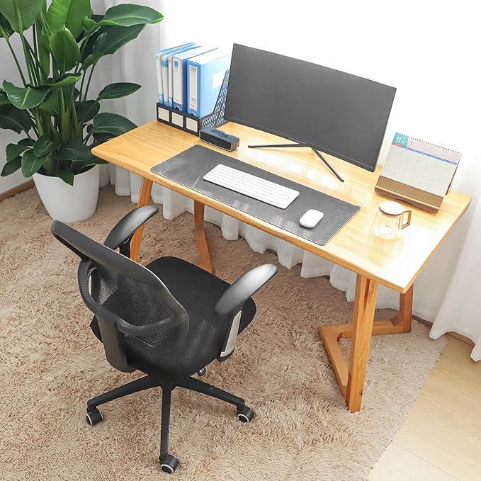 FORCHEER Office Chair Seat Covers Waterproof 20x20 Black Strechable Desk Chair Seat Cover 1 Piece Washable