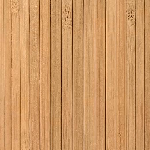 Red Lantern 6 ft. Tall Bamboo Wave Screen - Honey