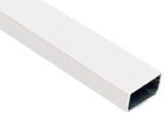 Screen Frame Spreader Bar, Roll Formed Aluminum, White - 12 ft long | Requires Cutting Instructions to 94 in or Less for Shipping | Default Cutting is (1) 94 in Length, (1) 50 in Length