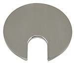 Electriduct 1.57" Metal Desk Grommet 40mm Cable Hole Cover Wire Cord Organizer | Brushed Nickel