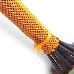 1/2" PET Expandable Braided Sleeving - Color: Neon Blue - Length: 100FT
