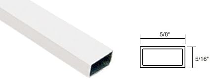 Screen Frame Spreader Bar, Roll Formed Aluminum, White - 12 ft long | Requires Cutting Instructions to 94 in or Less for Shipping | Default Cutting is (1) 94 in Length, (1) 50 in Length
