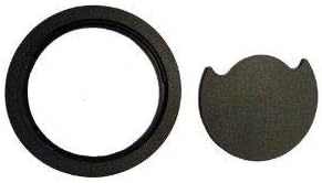 Heavy Duty Floor Grommet w/Cover 4 Inch | Black ABS Plastic Grommet for Cable Organization | Great to Organize Cables | Easy Installation