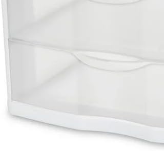 White Desktop Drawer, 3 Drawer Clear Plastic Countertop Drawer