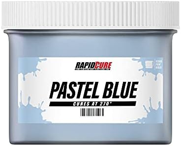 Rapid Cure® Pastel Blue Screen Printing Ink (Gallon - 128oz.) - Plastisol Ink for Screen Printing Fabric - Low Temperature Curing Plastisol by Screen Print Direct - Light Blue Fast Cure Ink for Silk