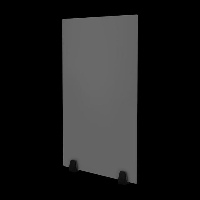 2 Pack Desk Privacy Panels, Clamp-on Acrylic Office Desk Divider, Office Partitions 30" x 18"