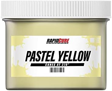 Rapid Cure® Screen Printing Ink Pastel Yellow (Pint - 16oz.) - Plastisol Ink for Screen Printing Fabric - Low Temp. Curing Plastisol by Screen Print Direct - Yellow Plastisol Ink for Silk Screens