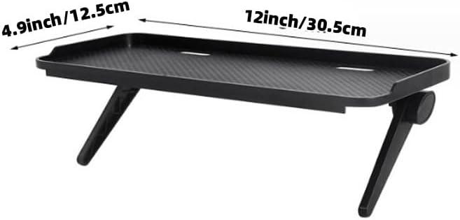 TV Top Shelf Wide Platform Solid Screen Shelf Adjustable Mount Desktop PC Monitor with 12 inch Wide Platform，for Streaming Devices,Media Boxes, Speakers and Home Décor (12inch-1 Pack)