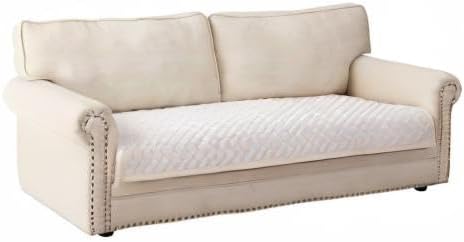 Eismodra Couch Cover,Sectional Couch Covers,Sofa Covers for 3 Cushion Couch,Anti-Slip Sofa Slipcovers for Dogs Cats Kids Loveseat Recliner L Shaped Armrest Backrest,White 36''x47''(Only 1 Piece)