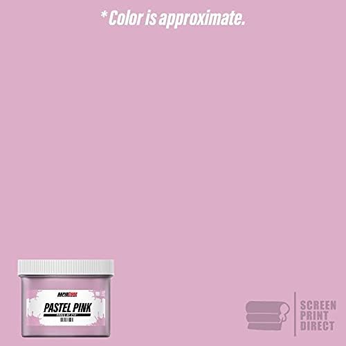 Rapid Cure® Screen Printing Ink Pastel Pink (Quart - 32 oz.) - Plastisol Ink for Screen Printing Fabric - Low Temperature Curing Plastisol by Screen Print Direct - Pink Plastisol Ink for Silk Screens