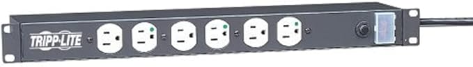 Tripp Lite 12 Outlet Rackmount Medical-Grade PDU Power Strip, NOT for Patient-Care Area, 15ft Cord, 5-15P-HG Plug (RS1215-HG)