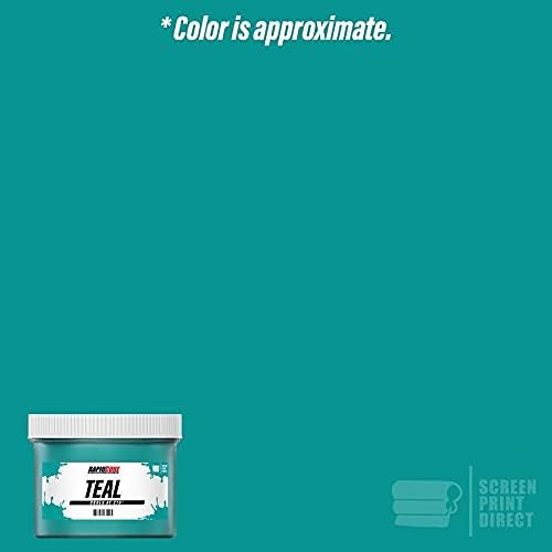 Rapid Cure® Screen Printing Ink Teal® (Quart - 32oz.) - Plastisol Ink for Screen Printing, Fast Curing Fabric Paint - Screen Print Direct®, USA Made