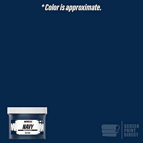 Rapid Cure® Screen Printing Ink Navy (Pint - 16oz.) - Plastisol Ink for Screen Printing, Fast Curing Fabric Paint - Screen Print Direct®, USA Made