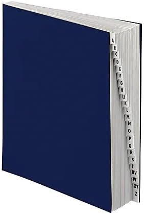 Office Depot® Brand Index Desk Sorter, Letter Size, A - Z, Navy, 20 Tabs