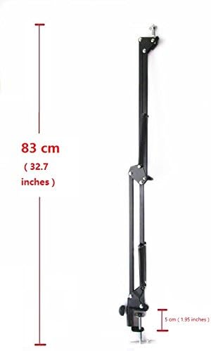 AceTaken Desk Clamp Mount Suspension Boom Scissor Arm Tripod Stand Holder Compatible with Logitech C920 C925e C922 C930 StreamCam C615; Brio 4K,MX brio 4K, Brio 500 webcams