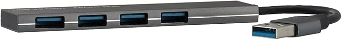 Ohm Electric USB Hub Type A 4 Port USB 3.2 Gen1 Compatible USB Type A Connector PC-SH4P307-H 01-3975 OHM Black