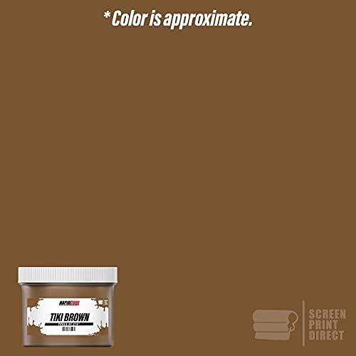 Rapid Cure® Screen Printing Ink Brown (8oz.) - Plastisol Ink for Screen Printing, Fast Curing Fabric Paint - Screen Print Direct®, USA Made