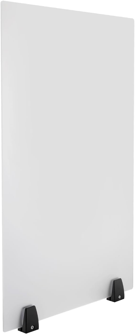 2 Pack Desk Privacy Panels, Clamp-on Acrylic Office Desk Divider, Office Partitions 30" x 18"
