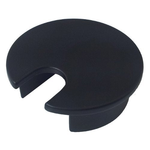 Electriduct 1.57" Metal Desk Grommet 40mm Cable Hole Cover Wire Cord Organizer | Black Epoxy (3 Pack)