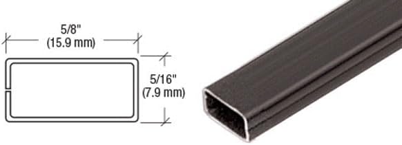 Screen Frame Spreader Bar, Roll Formed Aluminum, Bronze - 12 ft Long | Requires Cutting Instructions to 94 in or Less for Shipping | Default Cutting is (1) 94 in Length, (1) 50 in Length