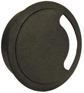 Heavy Duty Floor Grommet w/Cover 4 Inch | Black ABS Plastic Grommet for Cable Organization | Great to Organize Cables | Easy Installation