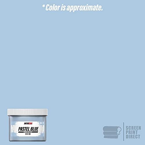 Rapid Cure® Pastel Blue Screen Printing Ink (Gallon - 128oz.) - Plastisol Ink for Screen Printing Fabric - Low Temperature Curing Plastisol by Screen Print Direct - Light Blue Fast Cure Ink for Silk