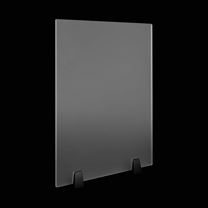 Desk Divider,2 PCS Desk Privacy Panel and Privacy Shields Frosted Acrylic Clamp-on Desk Partition for Office,School,Reception,24” W x 18”H