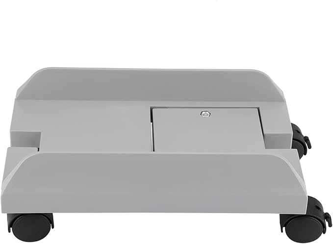 Mobile CPU Stand, Computer Case Holder, Removable Computer Tower Stand Rack with 4 Caster Wheels, for Home, Office Use(White)