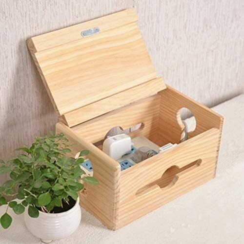 Wire Organizer WiFi Router Storage Box Storage Box Power Socket Storage Consolidation Box Computer Cable Organizer for Home Cable Box Organizer (Size : S) ()