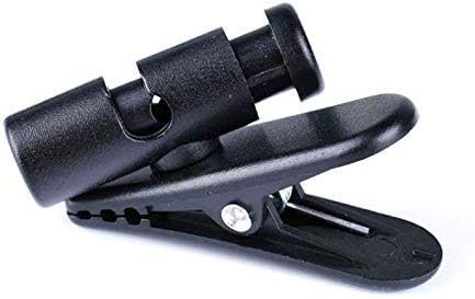 Headset Wire Clip for Earphone Wire, Fixed Cable on The Clothes, 2 Pcs Black Clips for Most Headset Wire