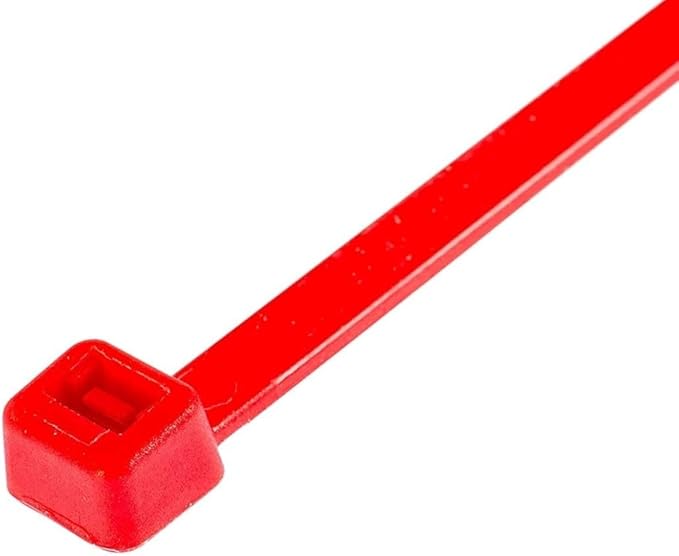 GTSE 12 Inch Red Zip Ties, 5,000 Bulk Pack, 50lb Strength, UV Resistant Long Nylon Cable Ties, Self-Locking 12" Tie Wraps