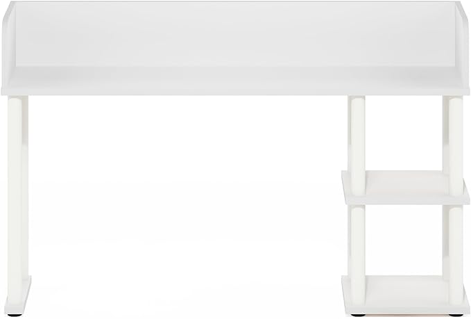 Furinno Classic Desk Shelf, 3-Shelf Desktop Hutch, Book Shelf, 3-Tier Desk Organzier, for Office Supplies, Office Desk Accessories, for Home Office, College, Dorm, White