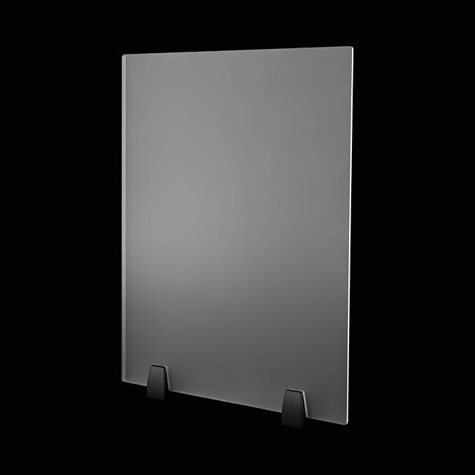 2-Piece Desk Dividers, 24" x 18" Desk Privacy Panels, Frosted Acrylic Office Partitions, Table Divider with Clamps, Privacy Dividers for Schools Office Call Centers Workstation