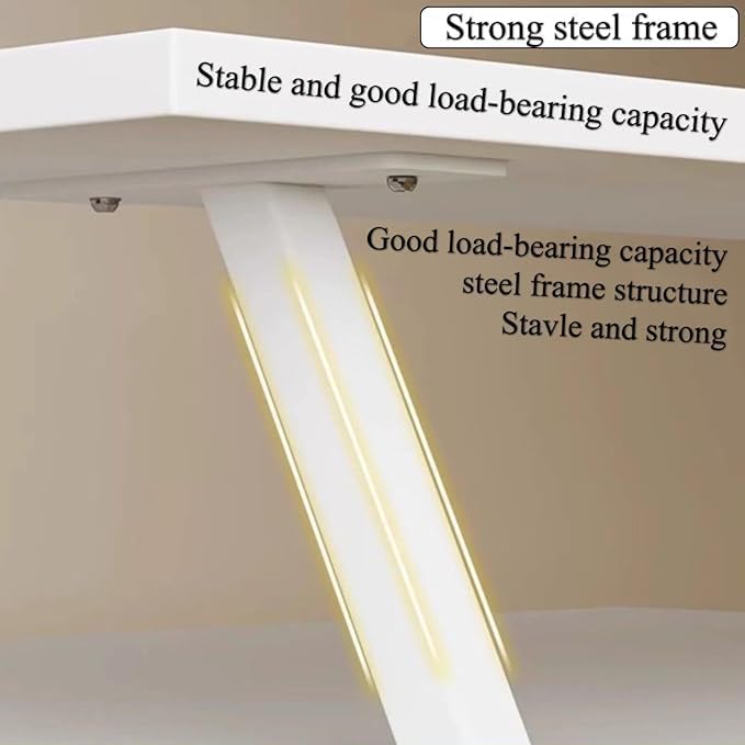 23.6x7.8 in Clamp On Desk Organizer Shelf, Above Desk Storage Extension Portable No Drill Required Bookcase Clamp Rack for Home Office Dorm Workstation and Study Space, Natural